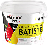 Защитно-декоративный состав Farbitex Profi Batiste Лессирующий полупрозрачный