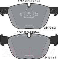 Тормозные колодки Textar 2417001