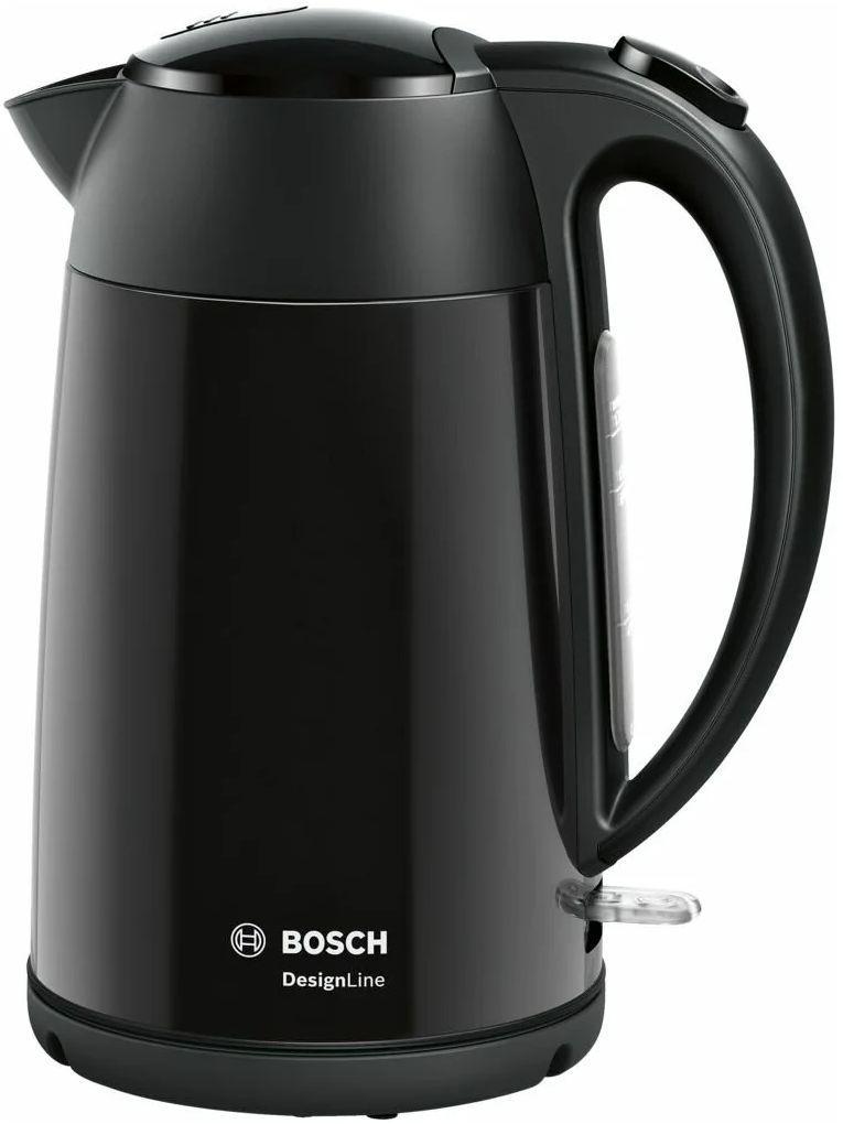 Чайник BOSCH Bosch TWK3P423. Чайник BOSCH/ мощность 2400Вт; объем 1.7л; корпус нержавеющая сталь; фильтр - фото 1 - id-p225309137