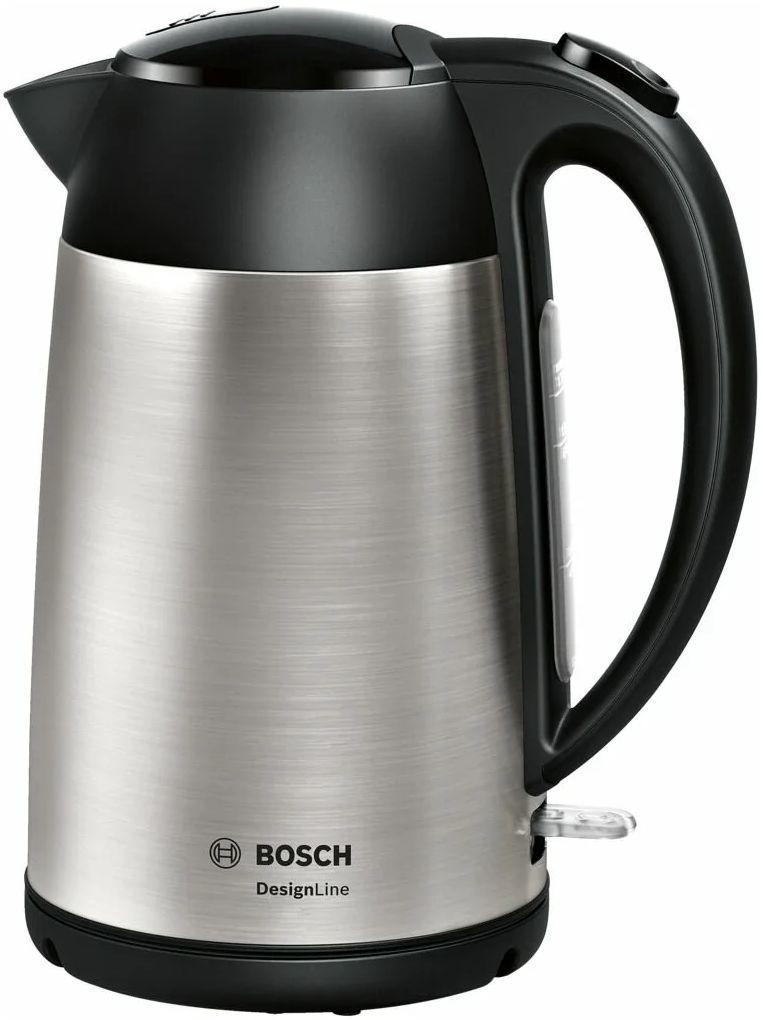 Чайник электрический Bosch TWK3P420 1.7л. 2400Вт черный (корпус: нержавеющая сталь) - фото 1 - id-p225309138