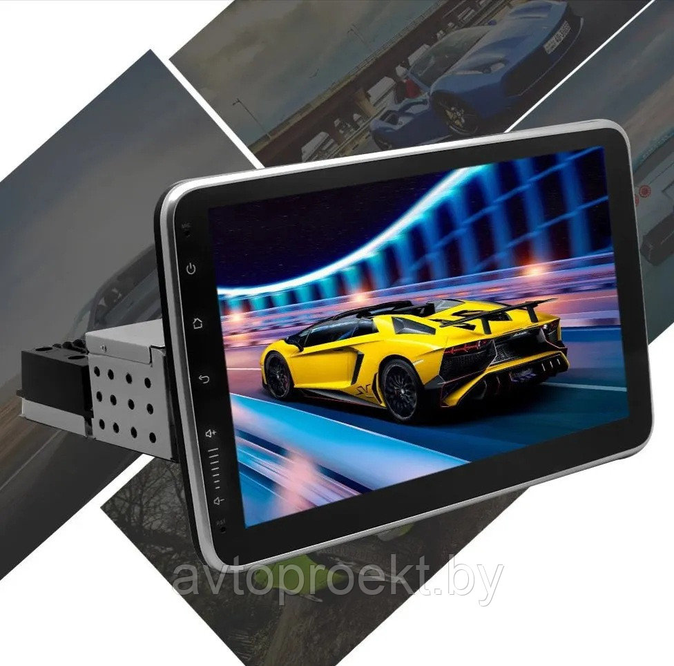 Магнитола с поворотным экраном Android TS10 CARLIVE 10.1" 8 core 4/32Gb