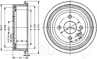 Тормозной барабан Stellox 60259905SX