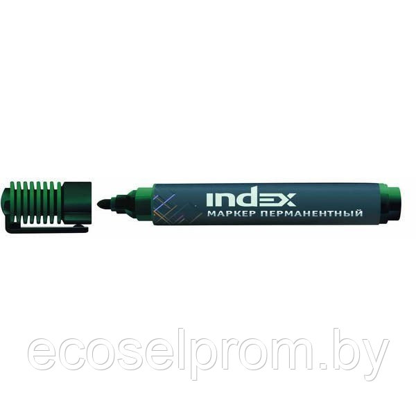 Маркер перманентный зеленый (INDEX), IMP555/GN,