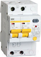 Дифференциальный автомат IEK АД-12М 2Р 16А 30мА C / MAD12-2-016-C-030