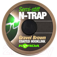 Поводок рыболовный Korda N-Trap Semi-stiff 20lb Gravel / KNT14