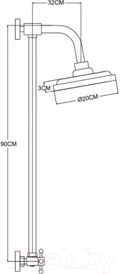 Верхний душ Potato P3565 - фото 2 - id-p225315537