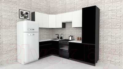 Готовая кухня ВерсоМебель Эко-8 1.4x2.7 левая - фото 2 - id-p225327328