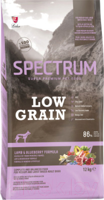 Сухой корм для собак Spectrum Low Grain средних и крупных пород собак с ягненком и черникой - фото 1 - id-p225319324