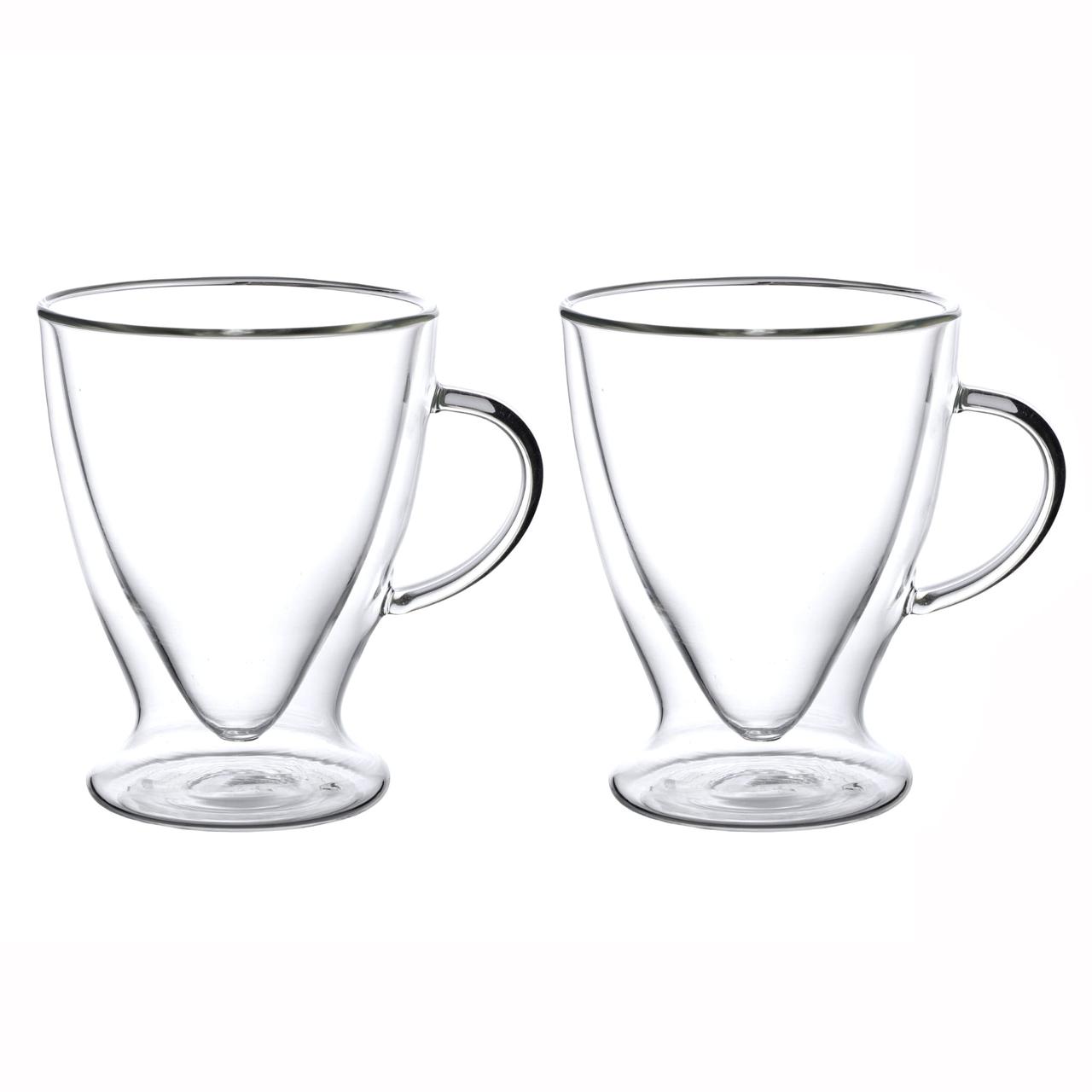 Набор стеклянных чашек 2 шт. 300 мл.. Kamille с двойными стенками KM 9005 - фото 1 - id-p225331426