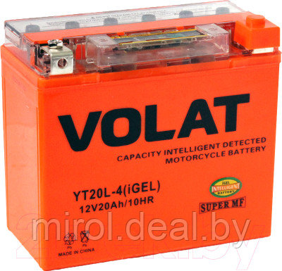 Мотоаккумулятор VOLAT YT20L-4 iGEL R+ - фото 1 - id-p225331711
