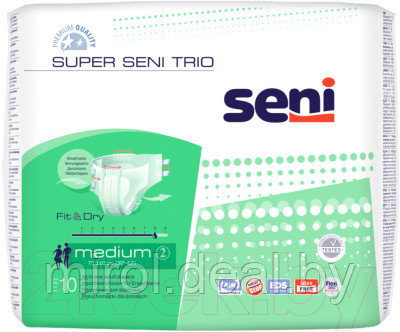 Подгузники для взрослых Seni Super Trio Medium - фото 1 - id-p225331737