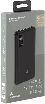Портативное зарядное устройство Accesstyle Shadow 10PQD - фото 6 - id-p225331764