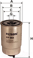 Топливный фильтр Filtron PP968