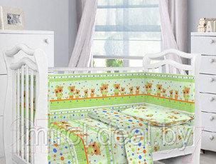 Комплект постельный для малышей Fun Ecotex Мишутка и зайка / 10302/1 - фото 1 - id-p225331931