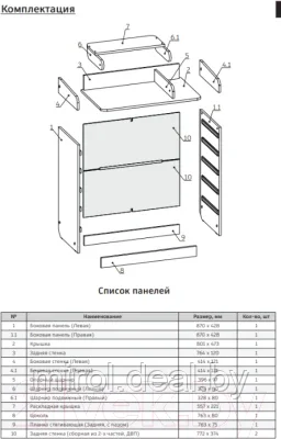 Комод пеленальный Mihaylov Design Maks 805 с органайзером - фото 7 - id-p225332283