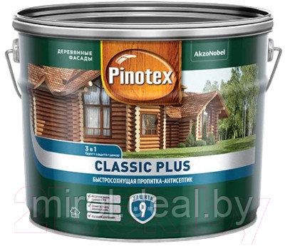 Антисептик для древесины Pinotex Classic Plus 3в1 - фото 1 - id-p225332916