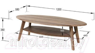 Журнальный столик Мебелик Серфинг - фото 5 - id-p225333610