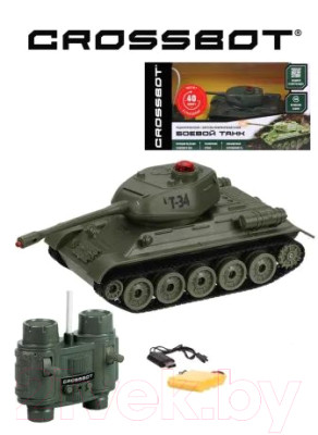 Радиоуправляемая игрушка Crossbot Танк Т-34 СССР / 870633 - фото 2 - id-p225339043