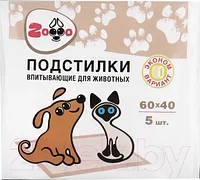 Одноразовая пеленка для животных Modum Zoooo Normal 60x40