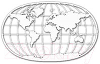 Декор настенный Arthata Земной шар 90x55-V / 064-1