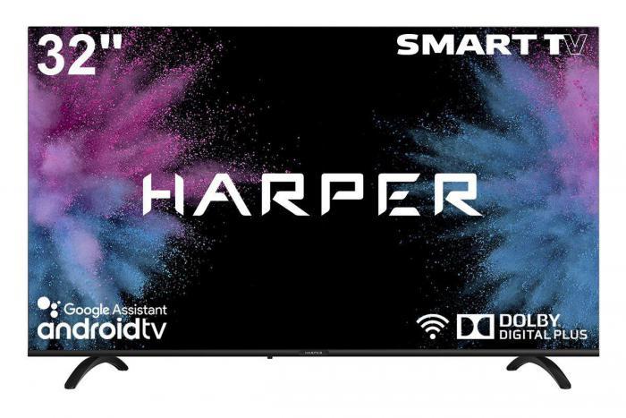 Телевизор с интернетом HARPER 32R720TS SMART-БЕЗРАМОЧНЫЙ 32 дюйма смарт тв - фото 1 - id-p224956028