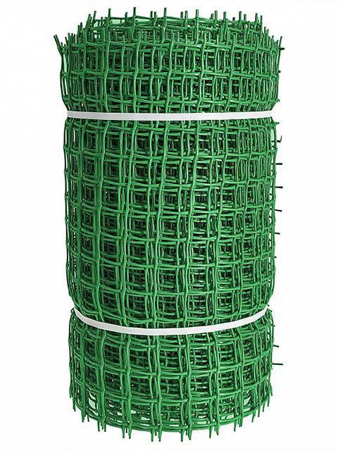 Заборная сетка пластиковая садовая решетка для забора ограждений NS24 33х33 0.5x20m зеленая защитная ПВХ