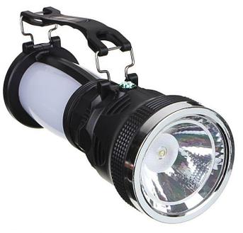 ЕРМАК Фонарь прожектор 2-в-1 аккумуляторный 24 SMD + 1 Вт LED, шнур 220В, пластик, 17,5x7,5 см 198-091