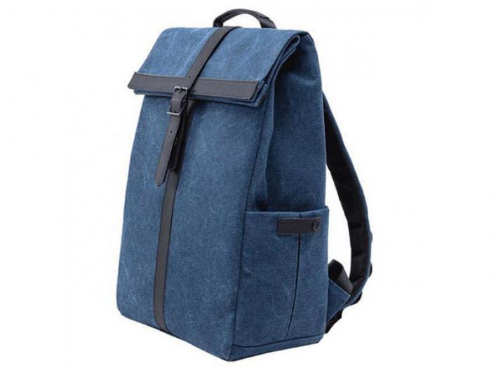 Стильный модный молодежный рюкзак Xiaomi 90 Points Grinder Oxford Casual Backpack синий - фото 1 - id-p225219579