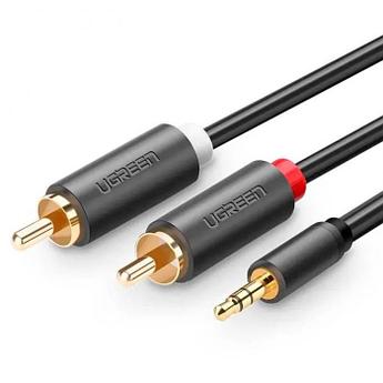 Аксессуар Ugreen AV102 Jack 3.5mm - 2xRCA 1m Grey 10772