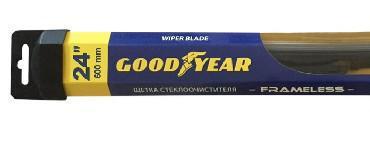 Бескаркасная щетка стеклоочистителя GOODYEAR GY000424 60 см всесезонные автомобильные дворники - фото 1 - id-p225194881