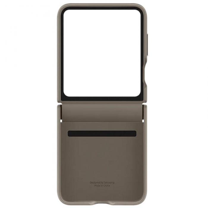 Чехол для Samsung Galaxy Z Flip5 Flap Eco-Leather Light Brown EF-VF731PAEGRU - фото 1 - id-p225064584