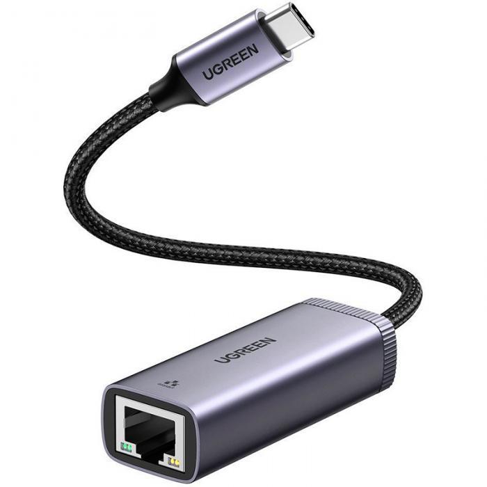 Сетевая карта Адаптер Ugreen CM483 USB-C Gigabit Ethernet Adapter Grey 40322 - фото 1 - id-p225064744