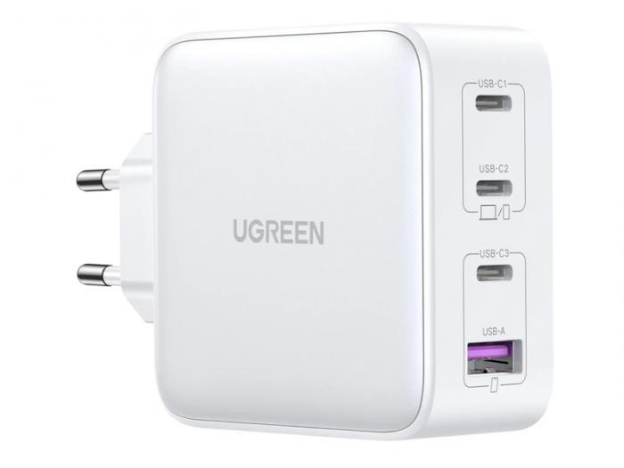 Зарядное устройство Ugreen D226 Nexode USB-A+3xUSB-C 100W White 15337 - фото 1 - id-p225064792