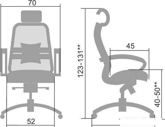 Кресло руководителя для компьютера Metta Samurai S-2.04 (черный плюс) стул компьютерный - фото 5 - id-p225219340