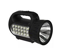 ЧИНГИСХАН Фонарь прожектор аккумуляторный18 SMD + 1 Вт LED, шнур 220В, резинопластик, 18x11 см 198-041