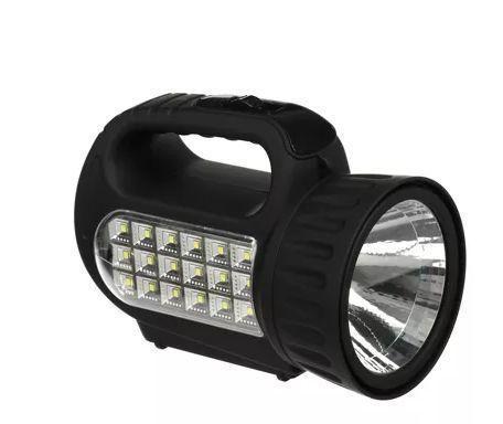 ЧИНГИСХАН Фонарь прожектор аккумуляторный18 SMD + 1 Вт LED, шнур 220В, резинопластик, 18x11 см 198-041 - фото 1 - id-p225157895