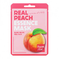 Маска тканевая с ЭКСТАКТОМ ПЕРСИКА FARMSTAY Essence Mask 23мл