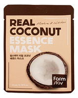 Маска тканевая с ЭКСТАКТОМ КОКОСА FARMSTAY Essence Mask 23мл