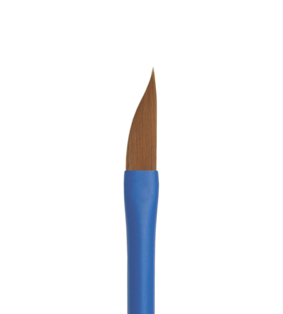 Кисть Roubloff aqua синтетика коричневая/ даггер 8/ ручка синяя AqND-08,08bT / Blue dagger - 8 - фото 1 - id-p225331033