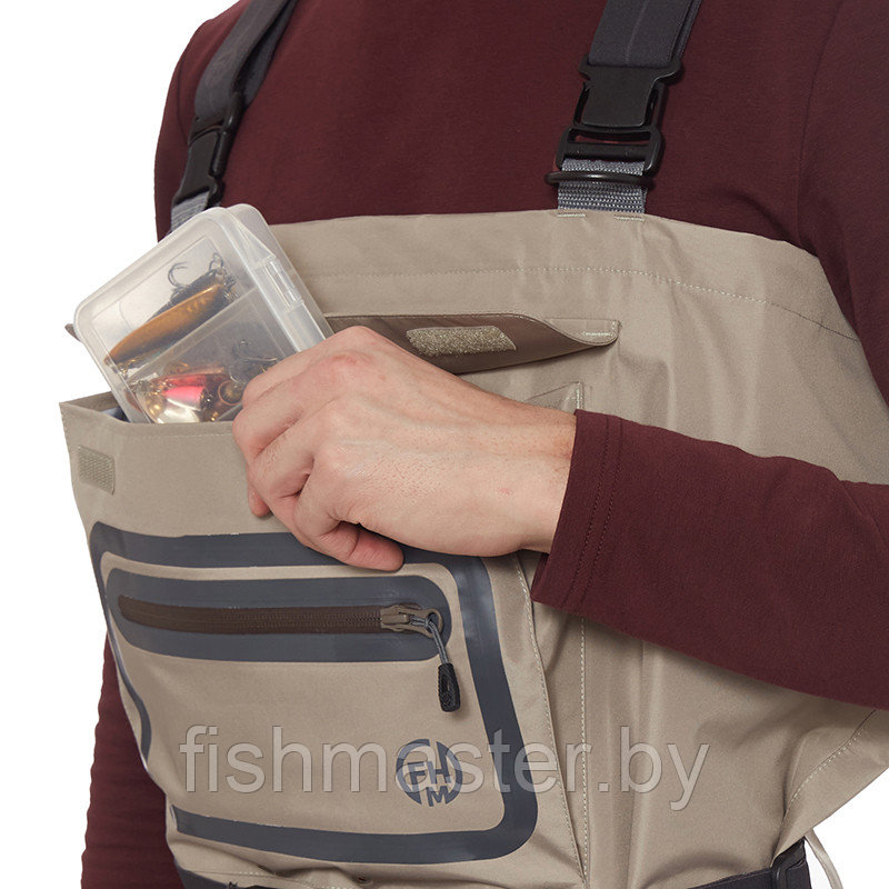Вейдерсы FHM Jog V2 цвет Коричневый мембрана 3-х слойная 20000/5000 3XL-4XL 188/44-45 M-L 182/42-43 - фото 5 - id-p225353113