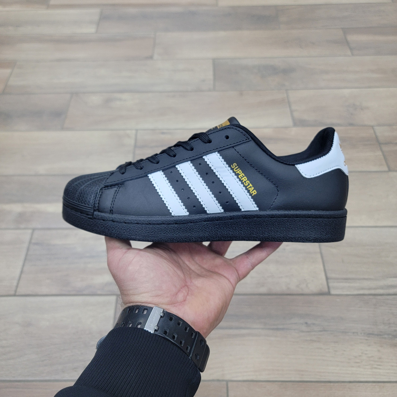 Кроссовки Adidas Superstar Core Black White