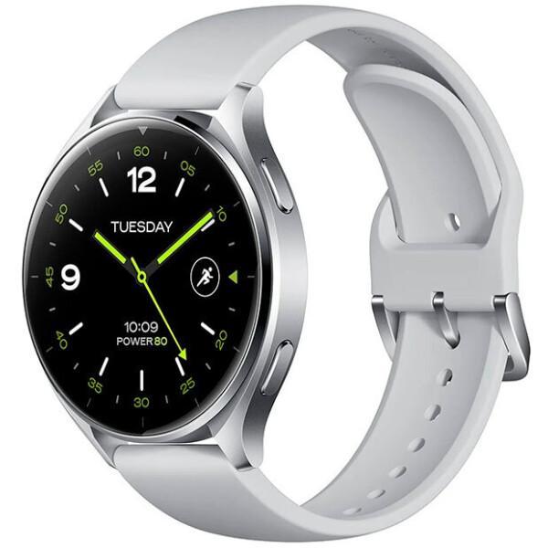 Умные часы Xiaomi Watch 2 (M2320W1) Серебристый / Серый силиконовый ремешок - фото 1 - id-p225188772