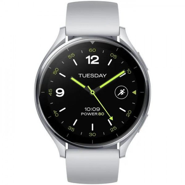 Умные часы Xiaomi Watch 2 (M2320W1) Серебристый / Серый силиконовый ремешок - фото 2 - id-p225188772