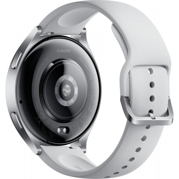 Умные часы Xiaomi Watch 2 (M2320W1) Серебристый / Серый силиконовый ремешок - фото 4 - id-p225188772