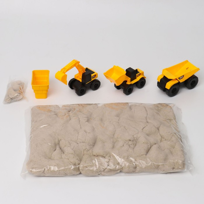 Набор космического песка «Большая стройка» в комплекте с песочницей 1,5 кг - фото 2 - id-p225353809