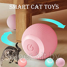Интерактивный мяч для кошек и собак. Мячик дразнилка интерактивная. Цвет Розовый, фото 3