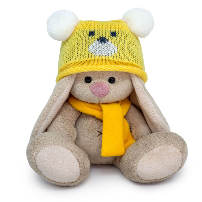 Зайка Ми в шапке «Медвежонок» (малыш). Мягкая игрушка - фото 1 - id-p225353998