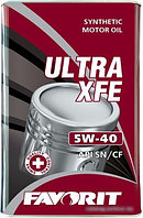 Моторное масло Favorit Ultra XFE 5W-40 metal 4л