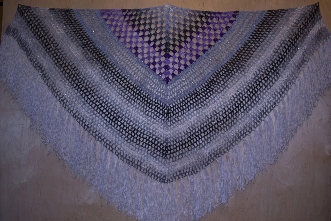 Подарок женский - платок с бахромой - фото 2 - id-p225355191