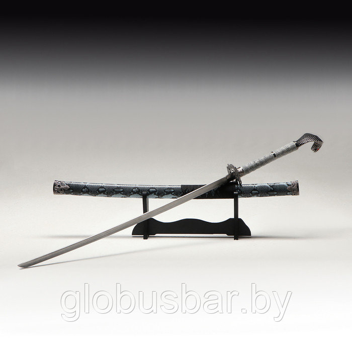 «Катана на подставке» 107см,  рукоять кобра